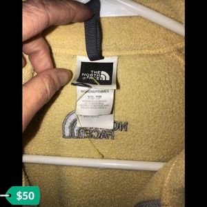 North face fleece zip up ladies jacket